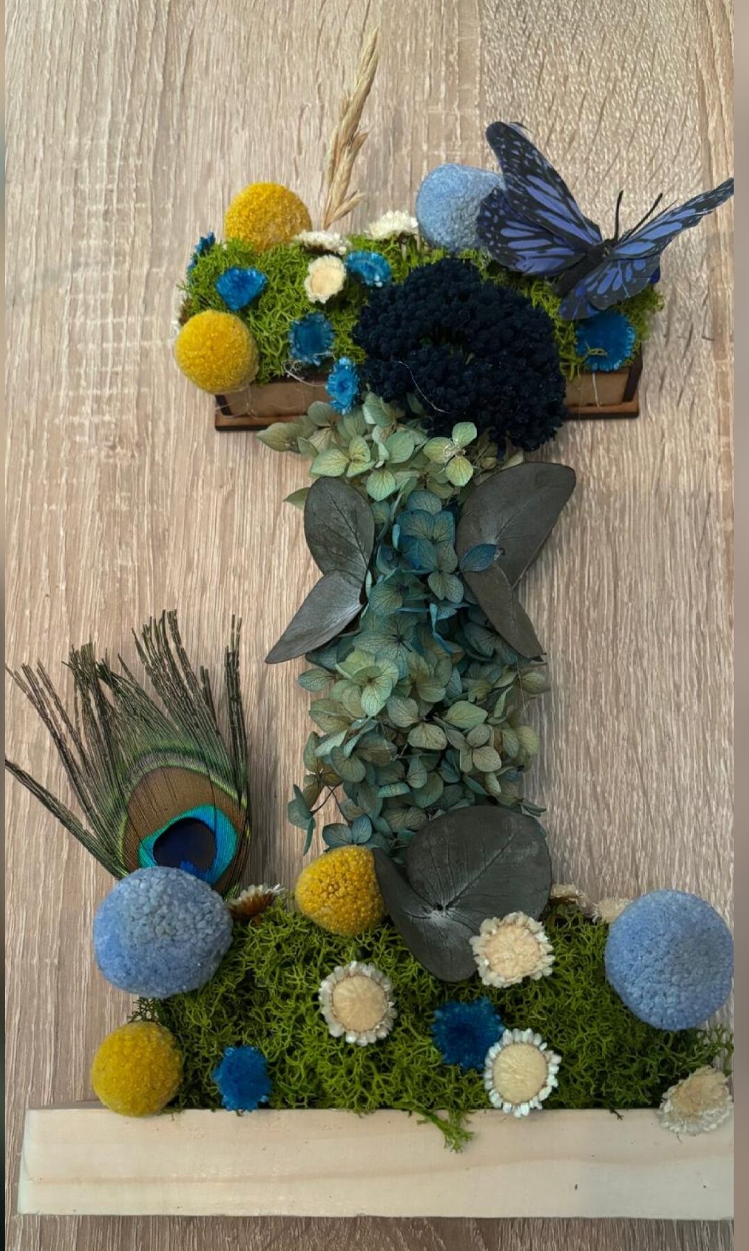 Letras de Madera Decoradas con Preservada - Imagen 3