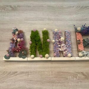Letras de Madera Decoradas con Preservada